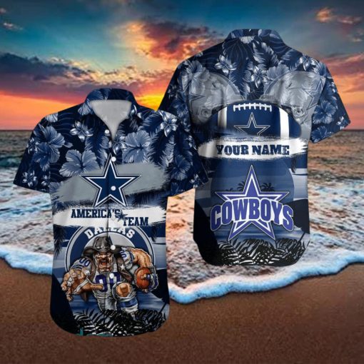 Dallas Cowboys NFL Hawaiian hoodie, sweater, longsleeve, shirt v-neck, t-shirt Custom Name Summer Gift