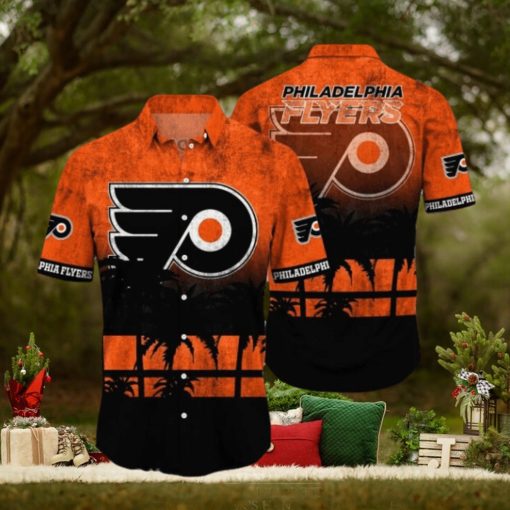 Philadelphia Flyers NHL Logo Coconut Tropical Hawaiian Shirt Beach Gift For Fans