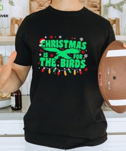 Happy Xmas Philadelphia Eagles football Christmas is for the birds Christmas lights shirt