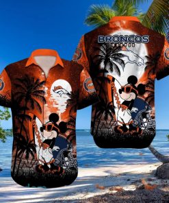 Denver Broncos NFL Team Logo Baby Yoda Hawaiian Shirt
