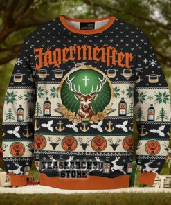TRENDING Jagermeister Drink Black Fun Ugly Christmas Sweater