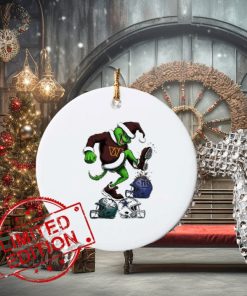 The Grinch Washington Commanders Stomp On NFL Teams Christmas Ornament