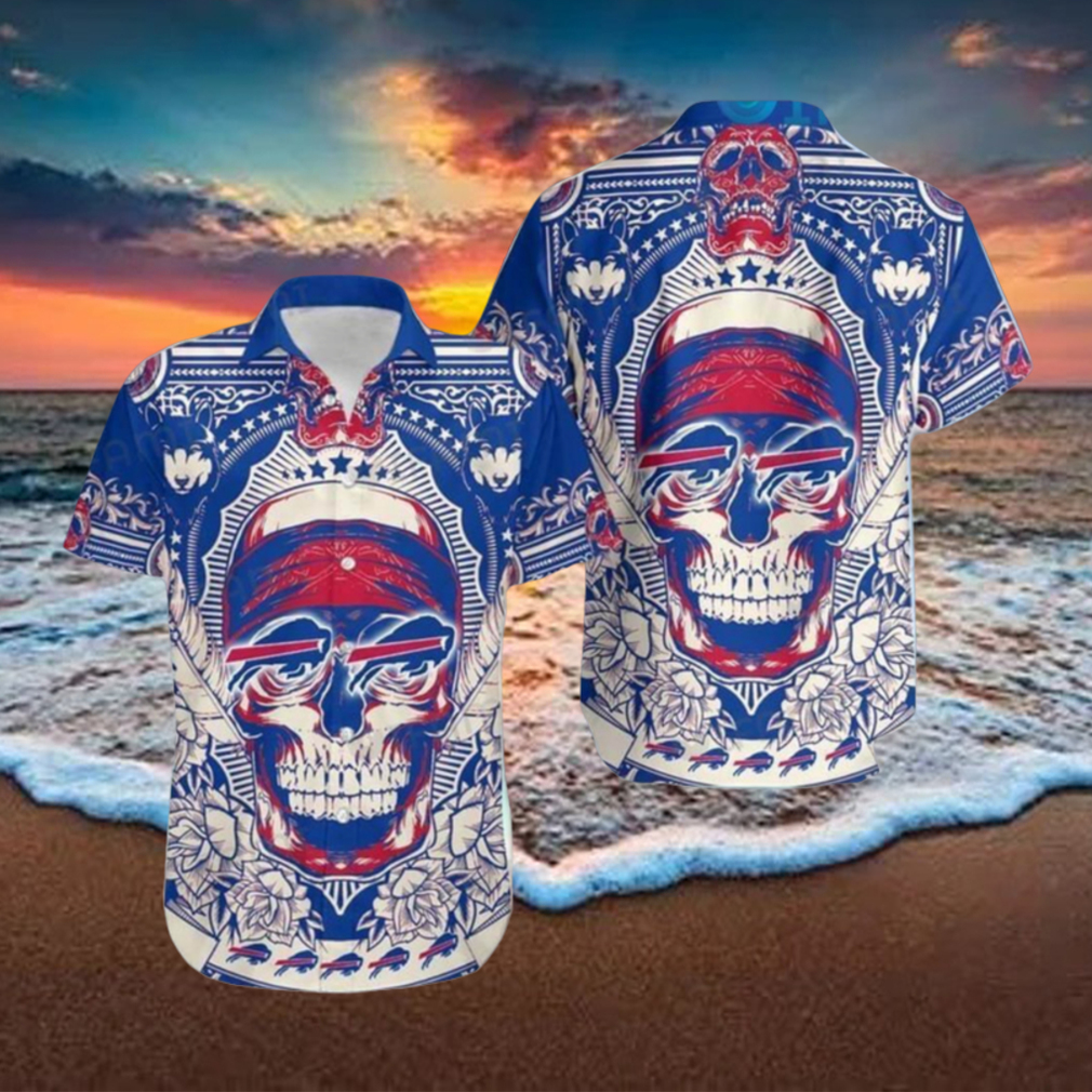 Buffalo Bills Hawaiian Shirt Pharaoh Skull Wolf Flower Buffalo Bills Gift Buffalo Bills Hawaiian Shirt Pharaoh Skull Wolf Flower Buffalo Bills Gift