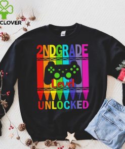 2nd Grade Level Unlocked Funny Gamer Shirt Back To School Crayons T Shirt