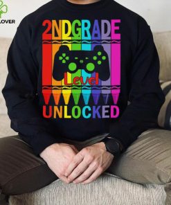 2nd Grade Level Unlocked Funny Gamer Shirt Back To School Crayons T Shirt