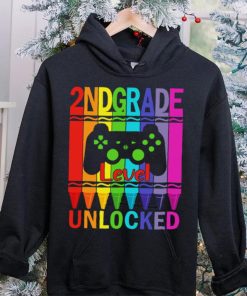 2nd Grade Level Unlocked Funny Gamer Shirt Back To School Crayons T Shirt