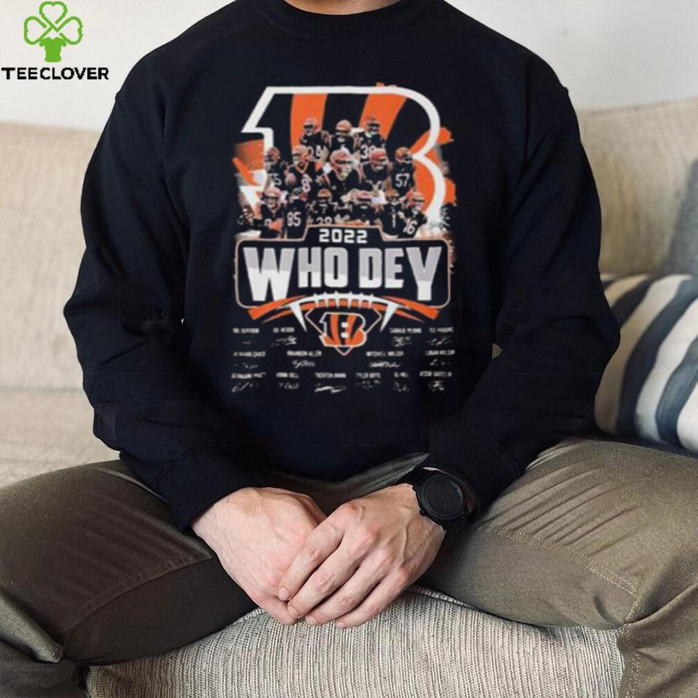 55th Anniversary 1967 2022 The Cincinnati Bengals Signatures Thank You For  The Memories Shirt, hoodie, sweater, long sleeve and tank top