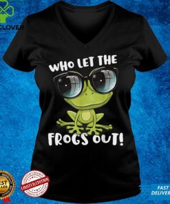Funny Passover Who Let the Frogs Out Shirt Jewish Seder T Shirt