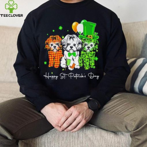 3 Shih Tzu Happy St Patrick’s Day hoodie, sweater, longsleeve, shirt v-neck, t-shirt