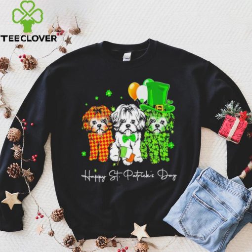 3 Shih Tzu Happy St Patrick’s Day hoodie, sweater, longsleeve, shirt v-neck, t-shirt