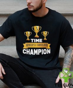 3 Time Fantasy Football Champion League Shirt