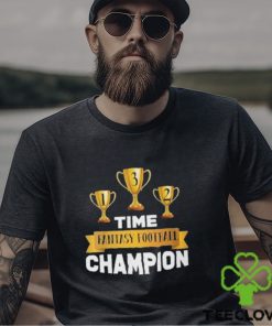 3 Time Fantasy Football Champion League Shirt