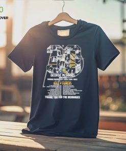 30 George McGinnis 1950 2023 Indiana Pacers Hall Of Famers Thank You For The Memories T Shirt