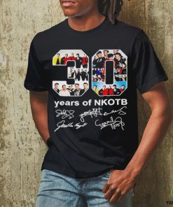 30 years of NKOTB new kids on the block signatures t shirt