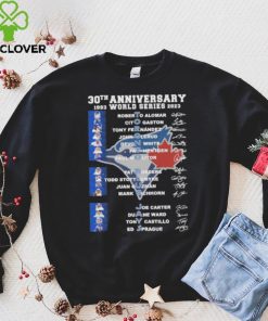 30th anniversary 1993 world series 2023 Toronto Blue Jays signatures hoodie, sweater, longsleeve, shirt v-neck, t-shirt