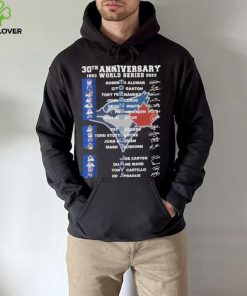 30th anniversary 1993 world series 2023 Toronto Blue Jays signatures hoodie, sweater, longsleeve, shirt v-neck, t-shirt