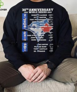 30th anniversary 1993 world series 2023 Toronto Blue Jays signatures hoodie, sweater, longsleeve, shirt v-neck, t-shirt