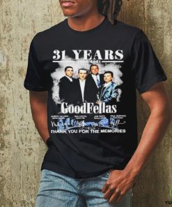 31 years 1990 2021 GoodFellas signatures thank you for the memories t shirt