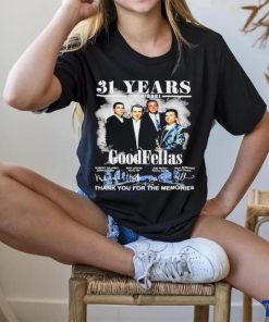 31 years 1990 2021 GoodFellas signatures thank you for the memories t hoodie, sweater, longsleeve, shirt v-neck, t-shirt