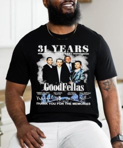 31 years 1990 2021 GoodFellas signatures thank you for the memories t hoodie, sweater, longsleeve, shirt v-neck, t-shirt