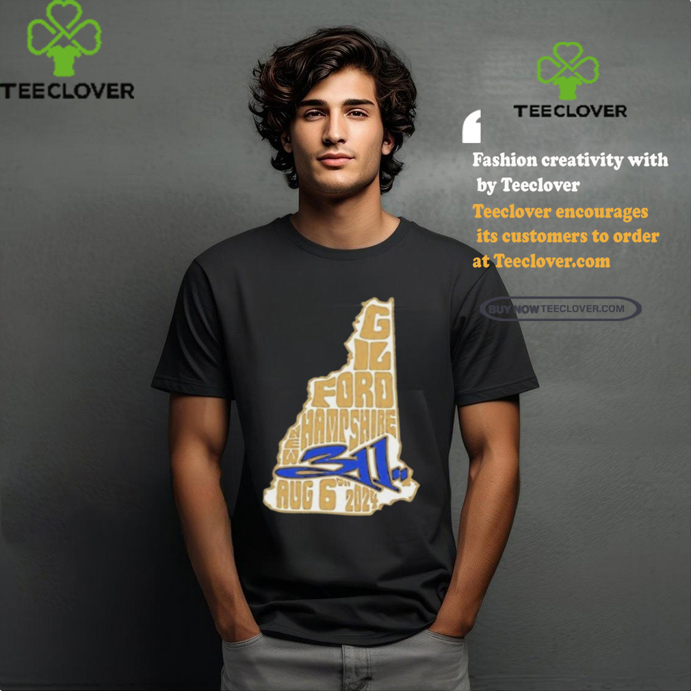 311 In Gilford, NH On August 6 2024 Tour Shirt 311 In Gilford, NH On August 6 2024 Tour Shirt