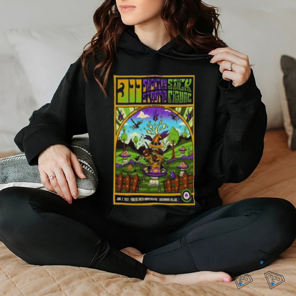 311 Stick Figure Fiddlers Green 2022 Poster Shirt 311 Stick Figure Fiddlers Green 2022 Poster Shirt