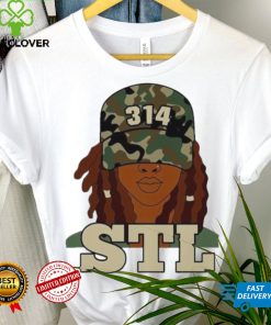 314 STL St. Louis black woman locs shirt