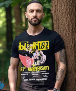 31st Anniversary 1992 2023 Blink 182 Band Thank You For The Memories Signatures Shirt