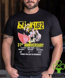 31st Anniversary 1992 2023 Blink 182 Band Thank You For The Memories Signatures Shirt 1 31st Anniversary 1992 2023 Blink 182 Band Thank You For The Memories Signatures Shirt