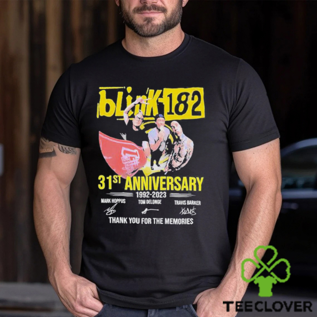 31st Anniversary 1992 2023 Blink 182 Band Thank You For The Memories Signatures Shirt 31st Anniversary 1992 2023 Blink 182 Band Thank You For The Memories Signatures Shirt