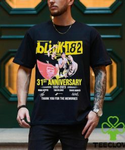31st Anniversary 1992 2023 Blink 182 Band Thank You For The Memories Signatures Shirt 2 31st Anniversary 1992 2023 Blink 182 Band Thank You For The Memories Signatures Shirt