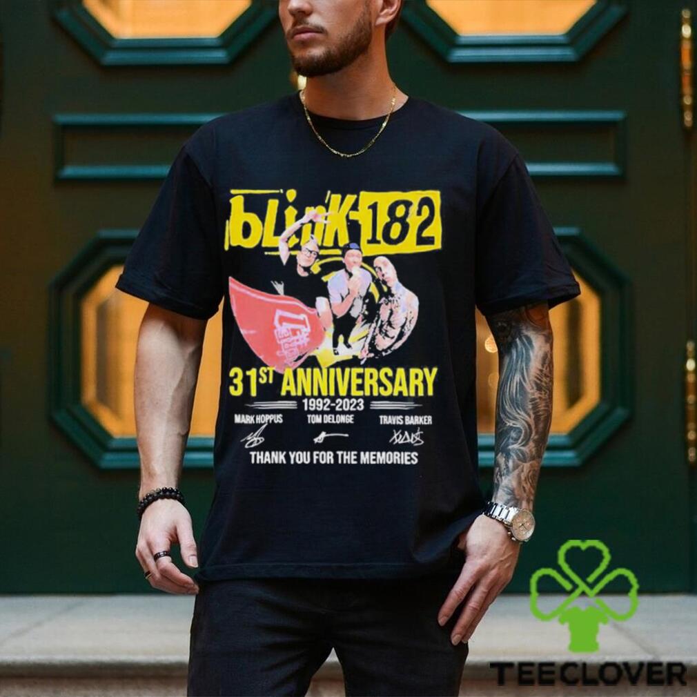 31st Anniversary 1992 2023 Blink 182 Band Thank You For The Memories Signatures Shirt 31st Anniversary 1992 2023 Blink 182 Band Thank You For The Memories Signatures Shirt