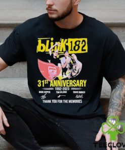 31st Anniversary 1992 2023 Blink 182 Band Thank You For The Memories Signatures Shirt 3 31st Anniversary 1992 2023 Blink 182 Band Thank You For The Memories Signatures Shirt