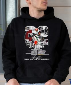 32 Jim Brown 1936 2023 Cleveland Browns 1957 1965 thank you for the memories signature shirt 2 32 Jim Brown 1936 2023 Cleveland Browns 1957 1965 thank you for the memories signature shirt