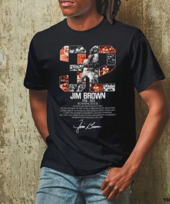 32 Jim Brown Cleveland Browns, Jim Brown 1936 2023 Rip Signatures Shirt