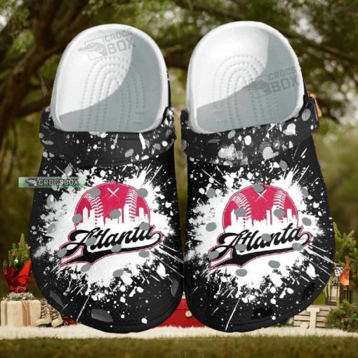 Atlanta Baseball Custom Crocs – Sport Beach Shoes Crocs Birthday Gift