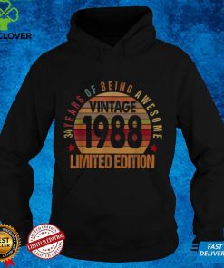 34 Year Old Gifts Vintage 1988 Limited Edition 34th Bday T Shirt