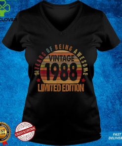 34 Year Old Gifts Vintage 1988 Limited Edition 34th Bday T Shirt