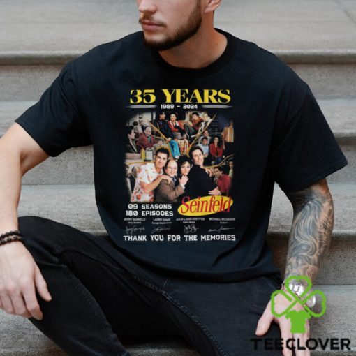 35 Years 1989 – 2024 Seinfeld 09 Seasons 180 Episodes Thank You For The Memories T Shirt