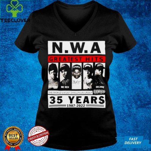 35 years 1987 2022 nwa greatest hits the worlds most dangerous group shirt