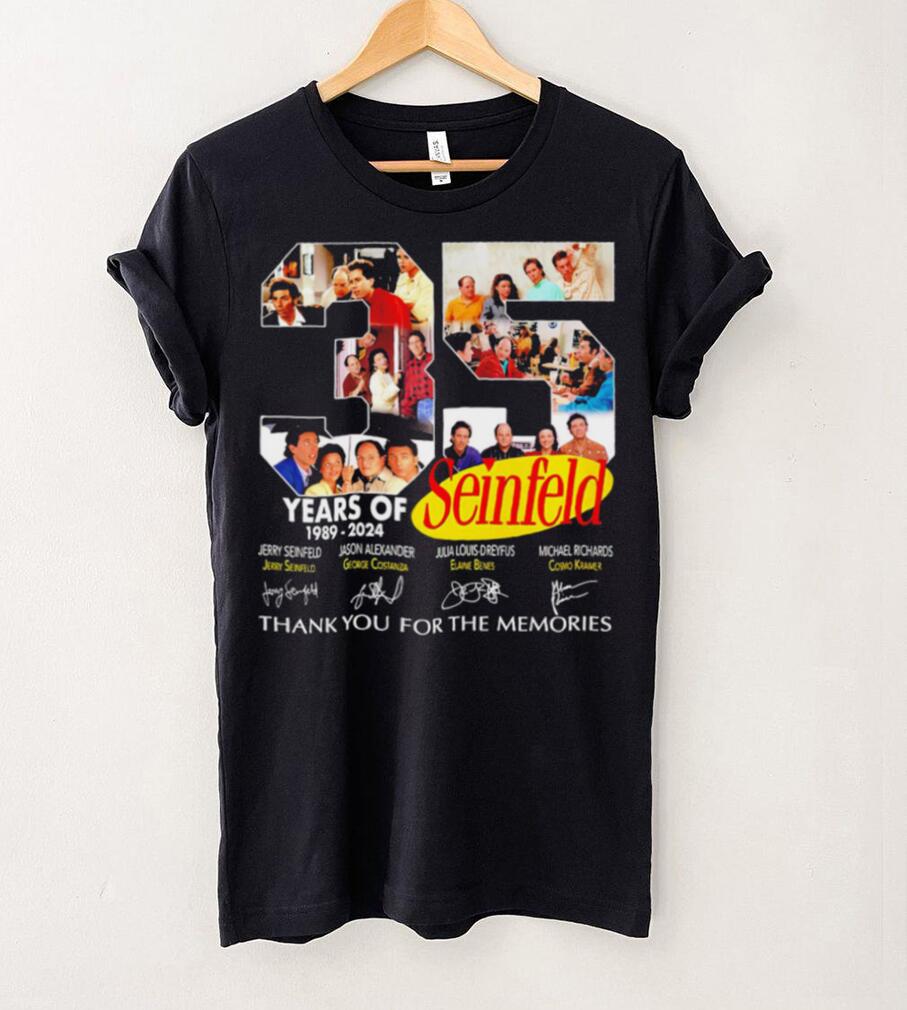 35 years of Seinfeld 1989 2024 thank you for the memories signatures shirt 35 years of Seinfeld 1989 2024 thank you for the memories signatures shirt