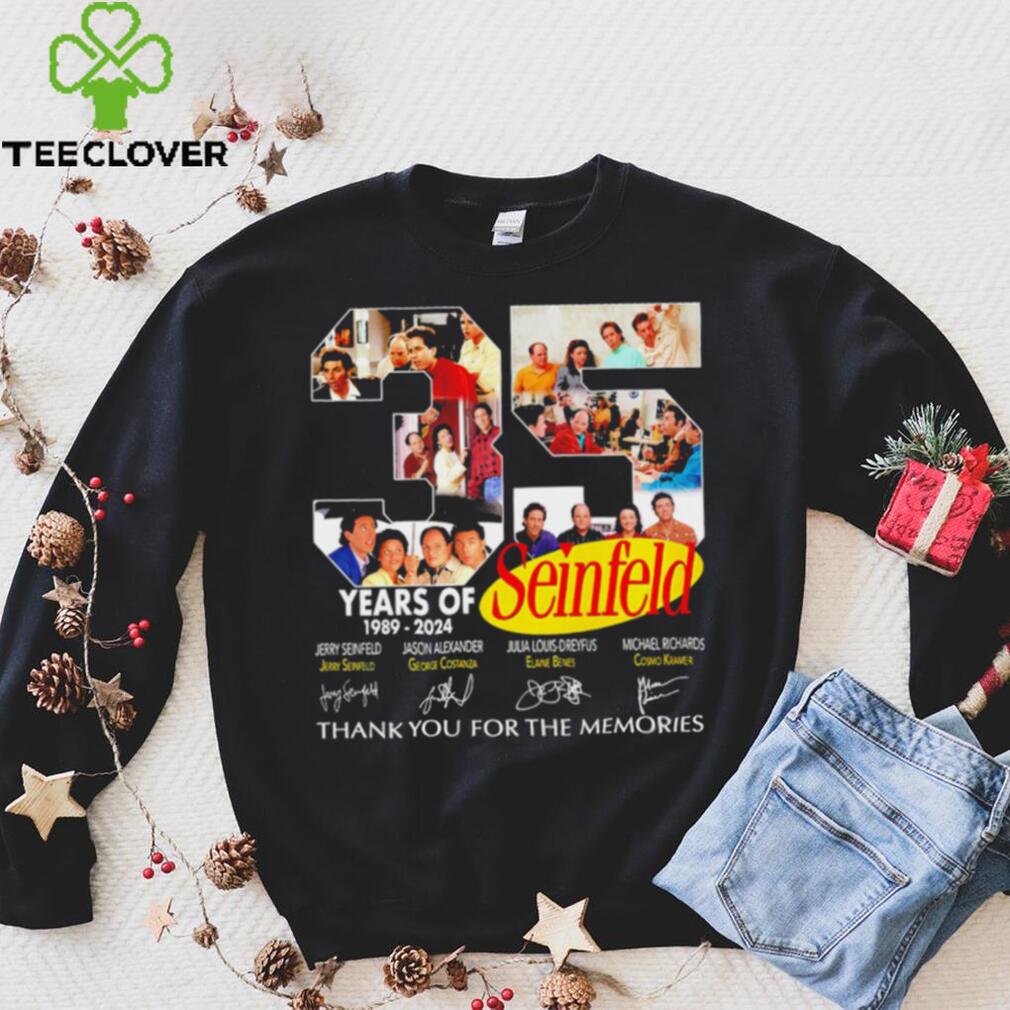 35 years of Seinfeld 1989 2024 thank you for the memories signatures shirt 35 years of Seinfeld 1989 2024 thank you for the memories signatures shirt