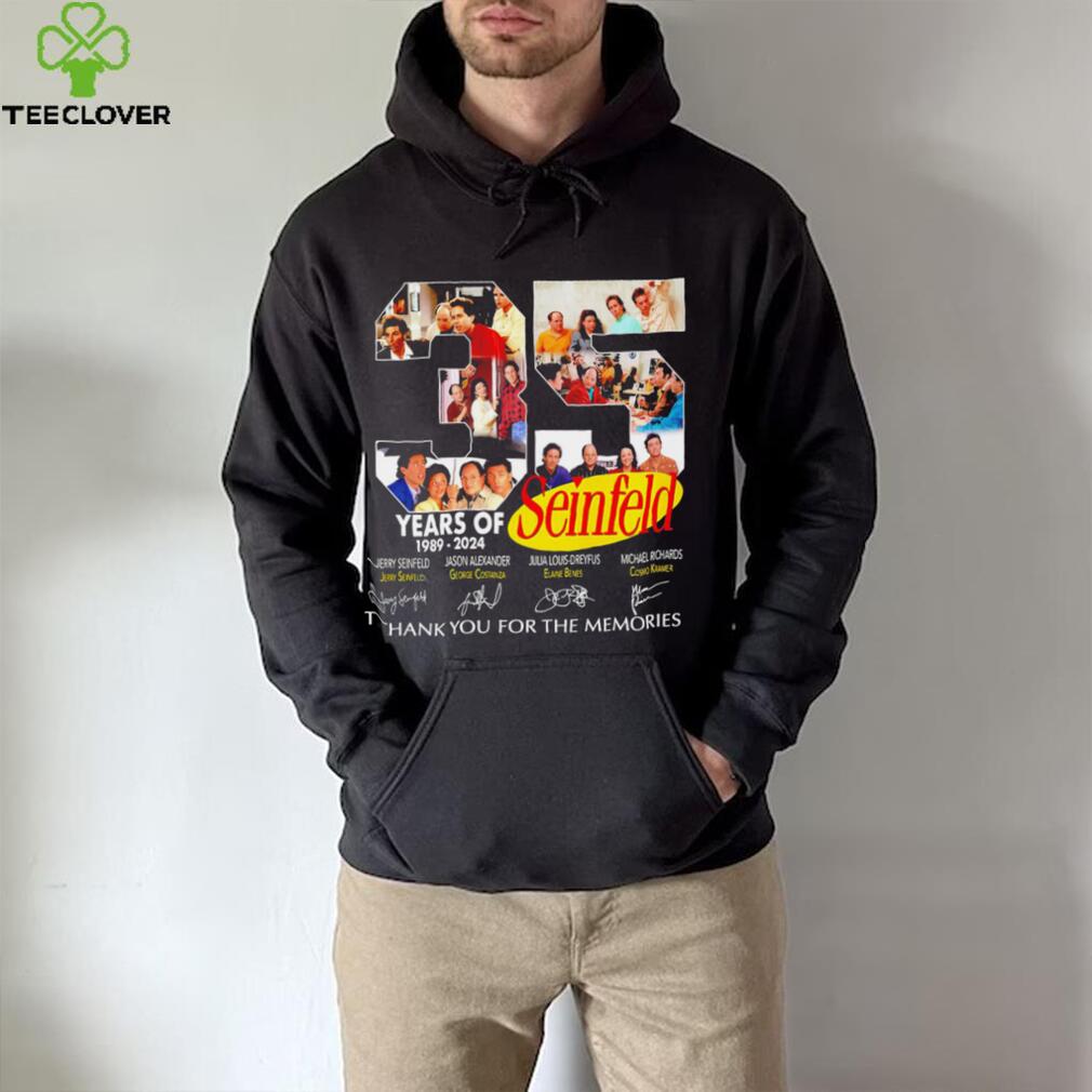 35 years of Seinfeld 1989 2024 thank you for the memories signatures shirt 35 years of Seinfeld 1989 2024 thank you for the memories signatures shirt