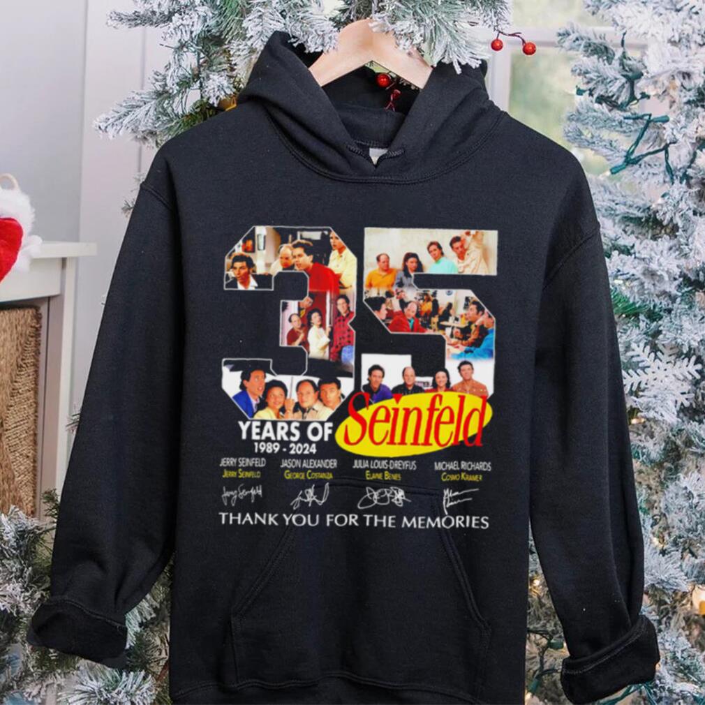 35 years of Seinfeld 1989 2024 thank you for the memories signatures shirt 35 years of Seinfeld 1989 2024 thank you for the memories signatures shirt