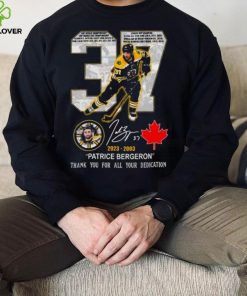 37 Patrice Bergeron 2023 2003 thank you for all your dedication signature shirt 1 37 Patrice Bergeron 2023 2003 thank you for all your dedication signature shirt