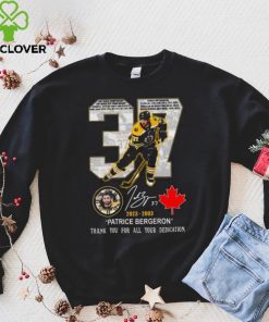 37 Patrice Bergeron 2023 2003 thank you for all your dedication signature shirt 4 37 Patrice Bergeron 2023 2003 thank you for all your dedication signature shirt