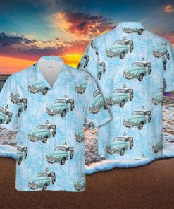 377 Morris Minor 1000 Traveller (1971) Police Aloha Hawaiian Shirt Beach Gift Short Sleeve Shirt