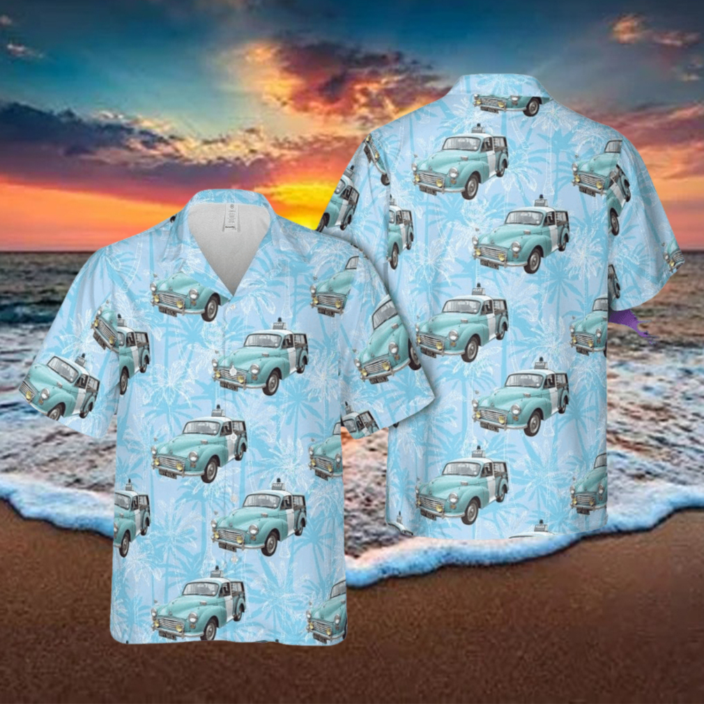377 Morris Minor 1000 Traveller (1971) Police Aloha Hawaiian Shirt Beach Gift Short Sleeve Shirt 377 Morris Minor 1000 Traveller (1971) Police Aloha Hawaiian Shirt Beach Gift Short Sleeve Shirt