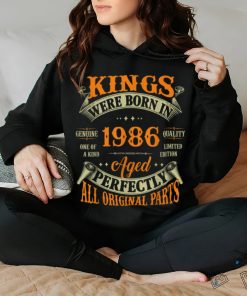 38th Birthday Gift Vintage Kings Born In 1986 38 Years Old T Shirt