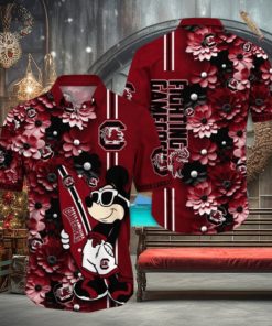 South Carolina Gamecocks Hawaiian Shirt Mickey Love Surfing Trending Summer Gift